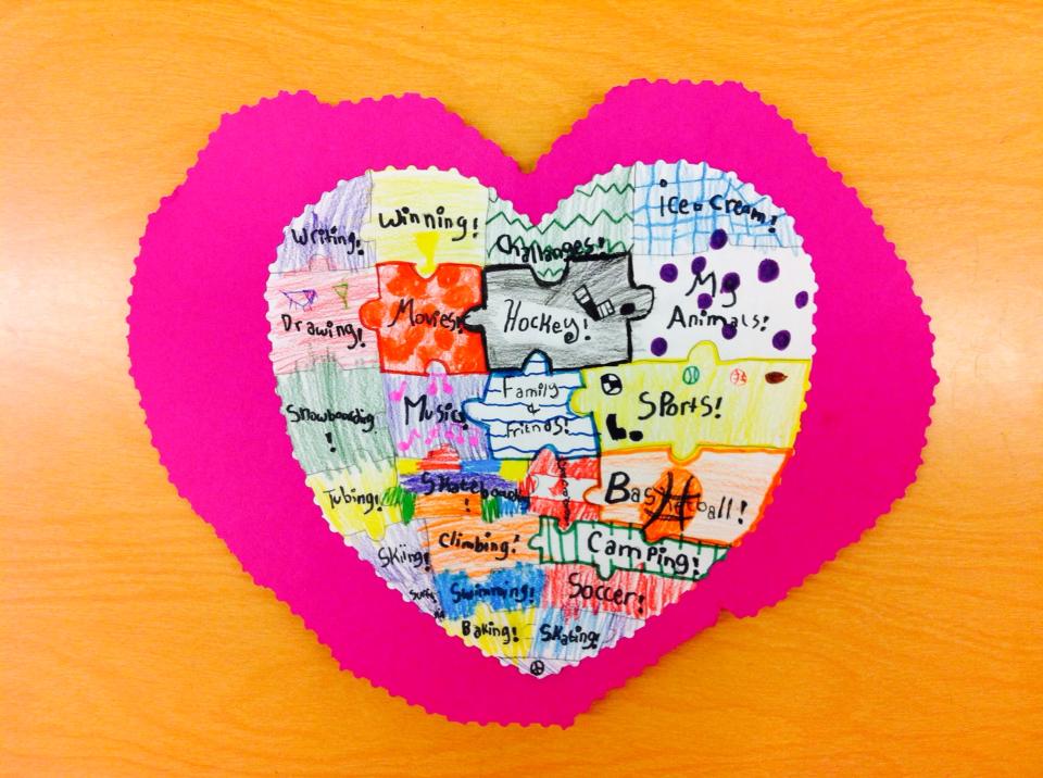 Class Community Project - Heart Maps - Ms. Eng and Division 2